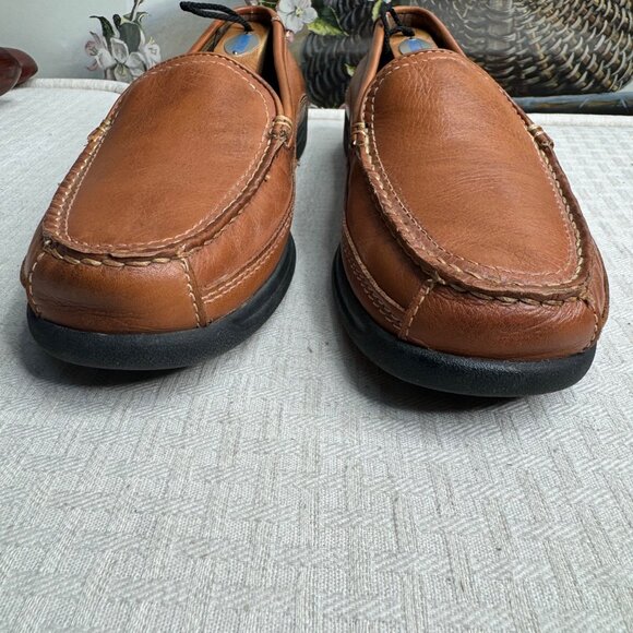 Dockers Mens Leather Loafers Size 8M Brown Catalina Slip-On Shoes main image 4
